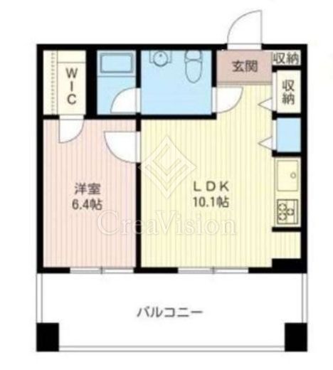 レジデンスシャルマン月島　318号室　間取り