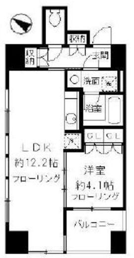 ルフィット神宮北参道　203号室　間取り