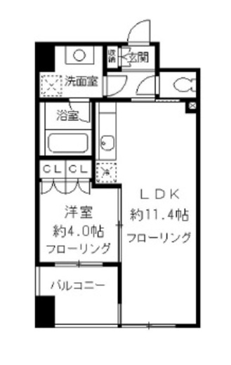 ルフィット神宮北参道　602号室　間取り