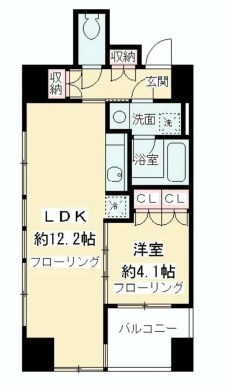 ルフィット神宮北参道　803号室　間取り