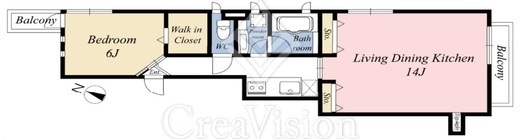 カーサABC　301号室　間取り