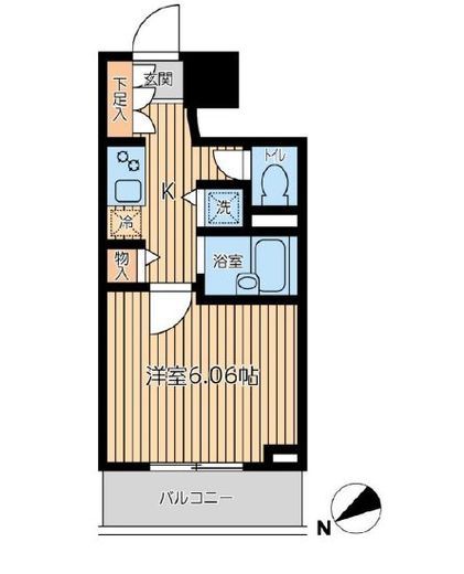 シティスパイア新富町　303号室　間取り