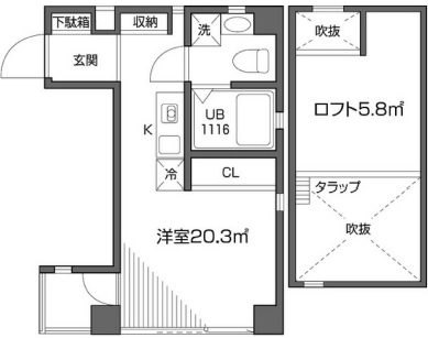 パークレジデンス芝公園　903号室　間取り