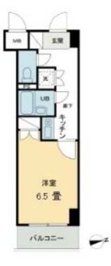 コート新橋　202号室　間取り
