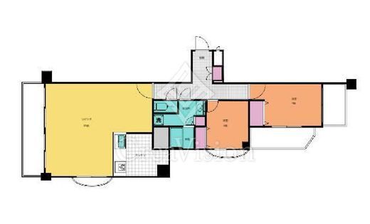 虎ノ門ガーデン　3F3号室　間取り