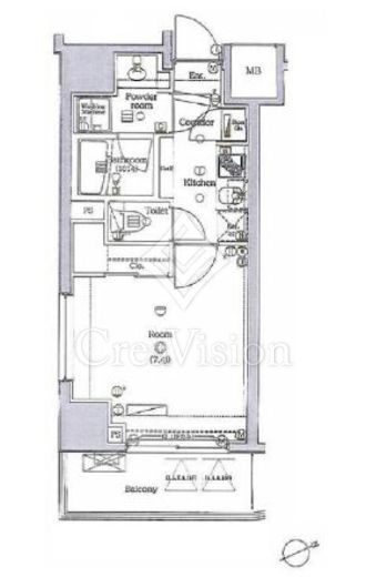 エルフラット三田　502号室　間取り