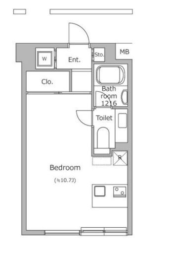 ヴォアラクテ西早稲田　205号室　間取り