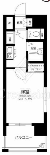 ヴィア・シテラ赤坂　404号室　間取り