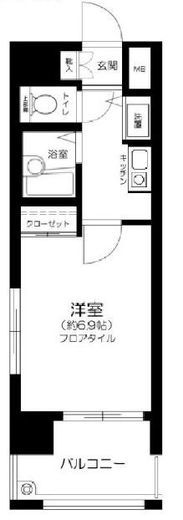 ヴィア・シテラ赤坂　501号室　間取り