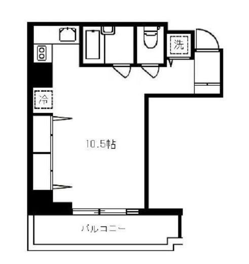広尾ウエスト　10B号室　間取り