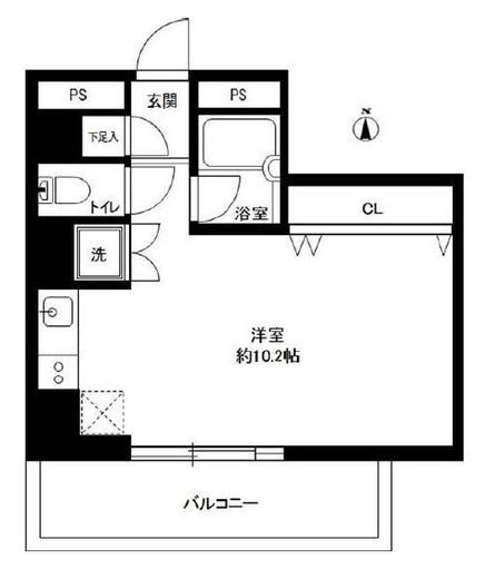 広尾ウエスト　3D号室　間取り
