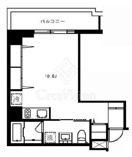 広尾ウエスト　5C号室　間取り
