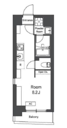 レキシントン・スクエア曙橋　201号室　間取り