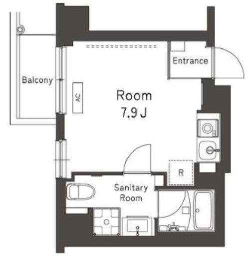 レキシントン・スクエア曙橋　305号室　間取り