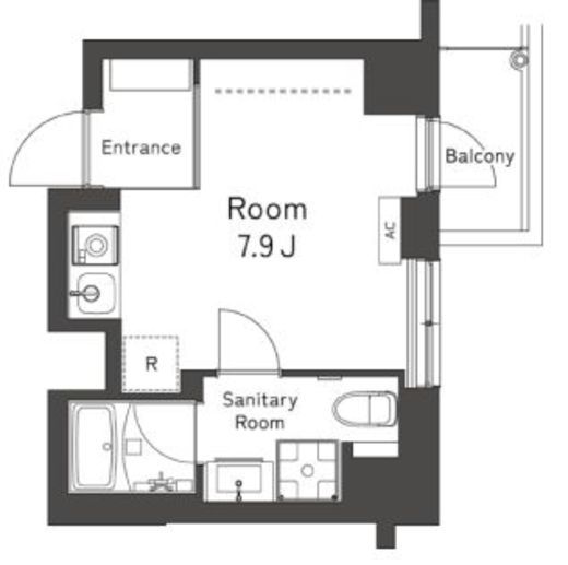 レキシントン・スクエア曙橋　404号室　間取り