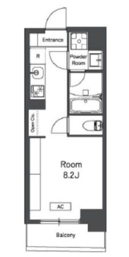 レキシントン・スクエア曙橋　502号室　間取り