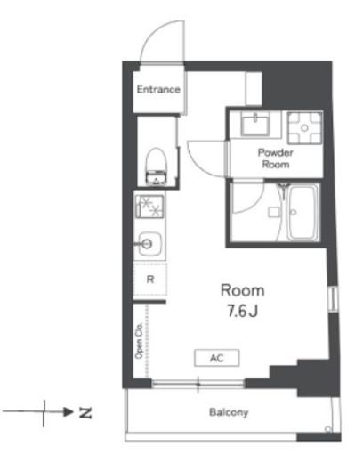レキシントン・スクエア曙橋　511号室　間取り