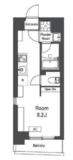 レキシントン・スクエア曙橋　801号室　間取り