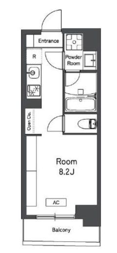 レキシントン・スクエア曙橋　802号室　間取り