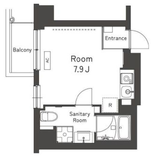 レキシントン・スクエア曙橋　905号室　間取り