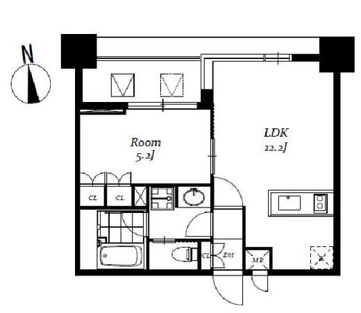 レジディア日本橋馬喰町3　703号室　間取り