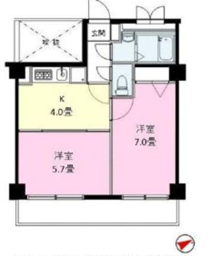 西新宿フォレストアネックス　103号室　間取り