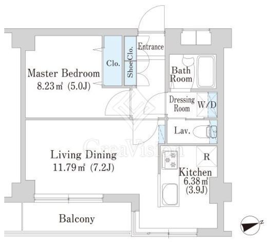 西新宿フォレストアネックス　604号室　間取り