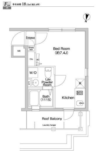 プライムアーバン西早稲田　504号室　間取り