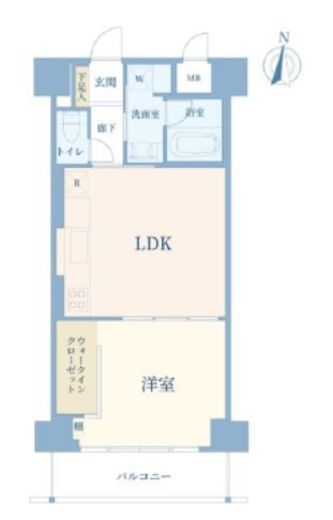 シティプラザ恵比寿　804号室　間取り