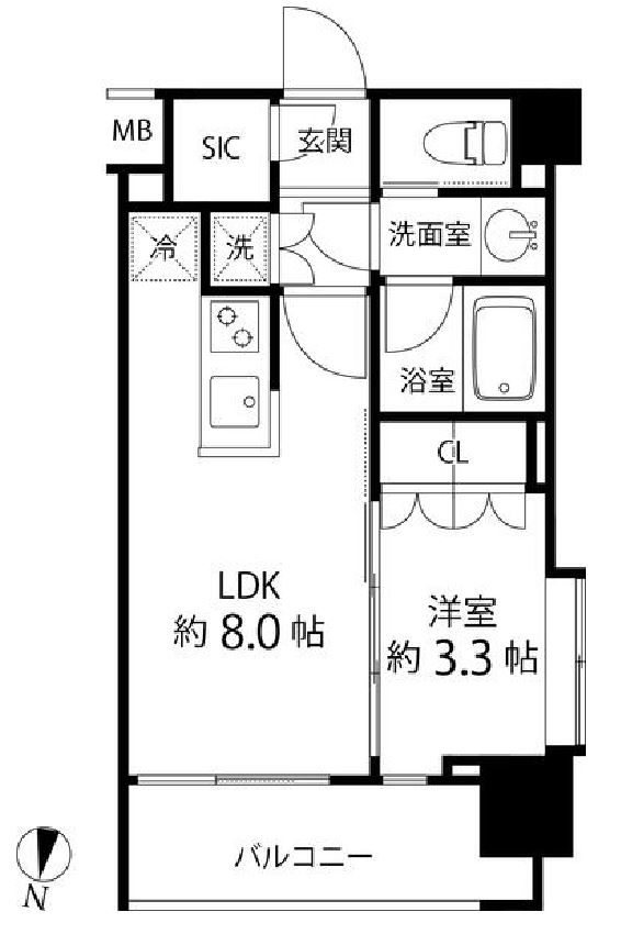 リリエンベルグ目白壱番館　305号室　間取り