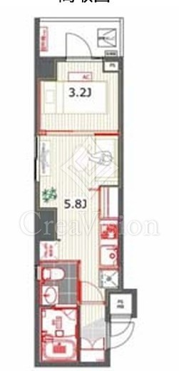 レジデンス西新宿スクエア　1002号室　間取り