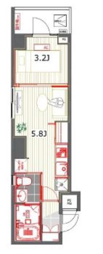 レジデンス西新宿スクエア　602号室　間取り