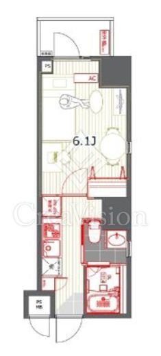 レジデンス西新宿スクエア　1101号室　間取り