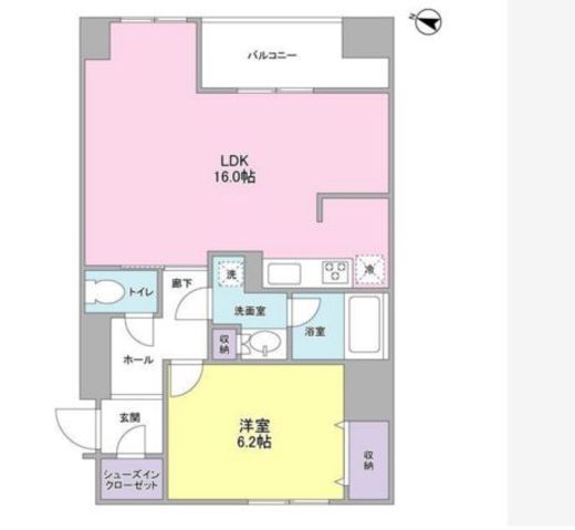 ラベール三越前　803号室　間取り