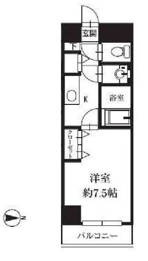 HF銀座レジデンスイースト2　1202号室　間取り