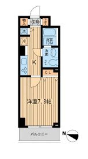 KDXレジデンス幡ヶ谷　308号室　間取り