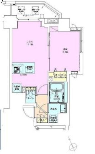 門前仲町レジデンス七番館　605号室　間取り
