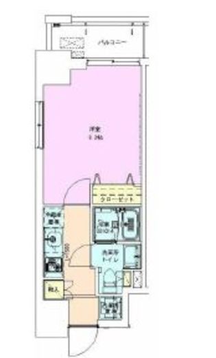 門前仲町レジデンス七番館　801号室　間取り
