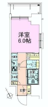 門前仲町レジデンス伍番館　605号室　間取り