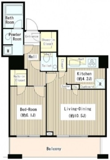 白金タワー　914号室　間取り