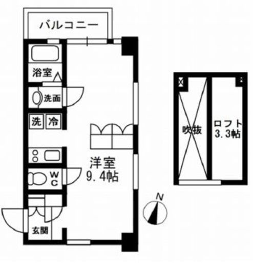 レジディア代々木2　503号室　間取り