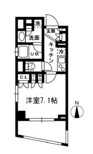 レジディア中落合　B215号室　間取り