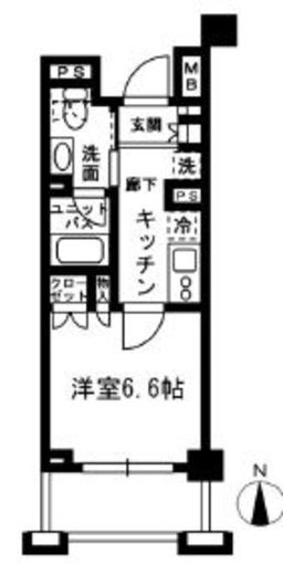 レジディア中落合　C208号室　間取り