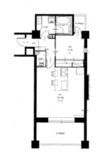 ランド南青山　203号室　間取り