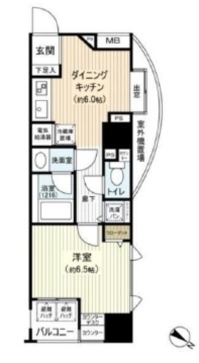 ブロードシティ東京　701号室　間取り