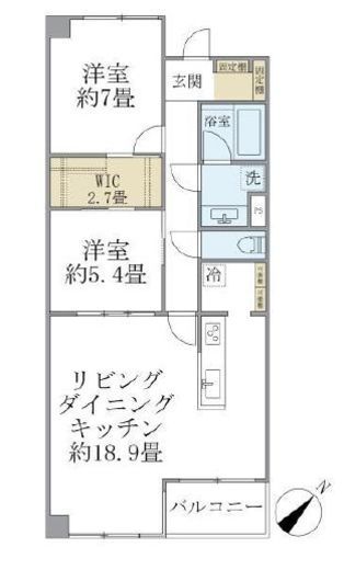 グランマルジュ市ヶ谷　101号室　間取り