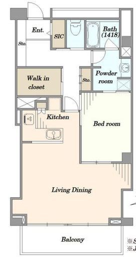 広尾アパートメント　302号室　間取り