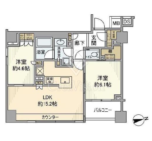南青山マスターズハウス　501号室　間取り