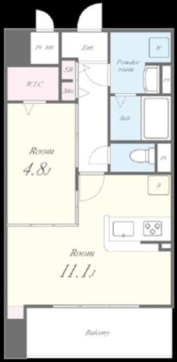 プリマヴェーラ　703号室　間取り