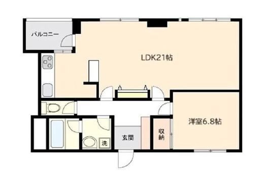 315白金台　702号室　間取り